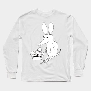 Chocolate Bilby with Basket Long Sleeve T-Shirt